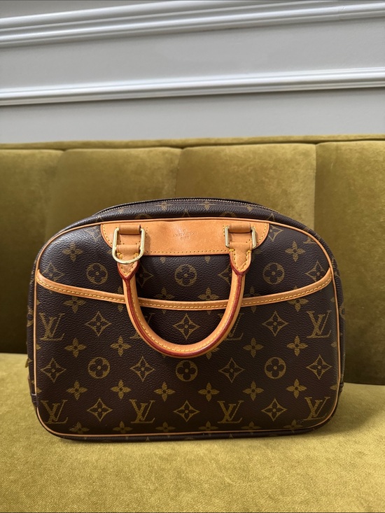 Louis Vuitton Handbags - Louis Vuitton Monogram Dome Handbag in Brown & Tan Leather